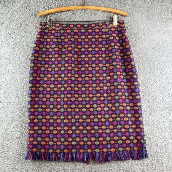 Kuhlman Dresses & Skirts - Womens Kuhlman Made In Italy Size 42 Skirt Wool Colorful